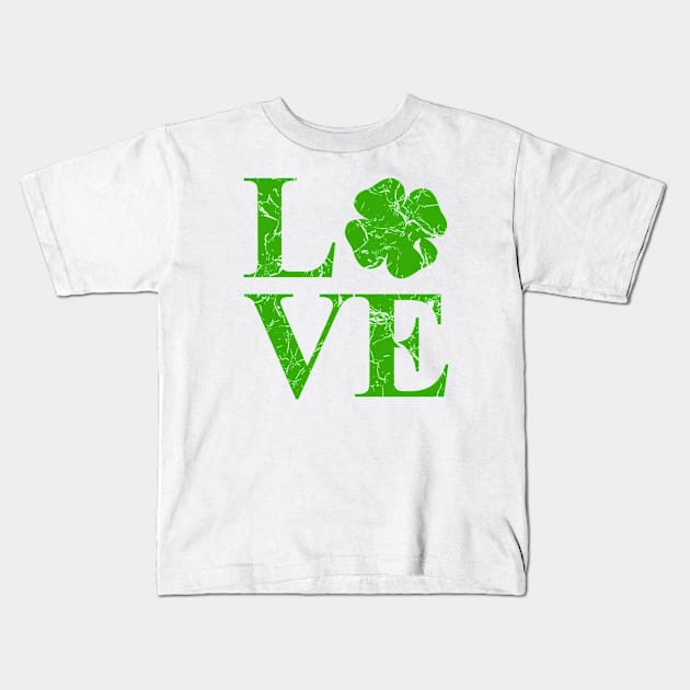 Irish Love Kids T-Shirt by flimflamsam